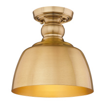 Golden 0316-FM MBG - Wry Lighting Holmes 1-light Flush Mount in Modern Brushed Gold